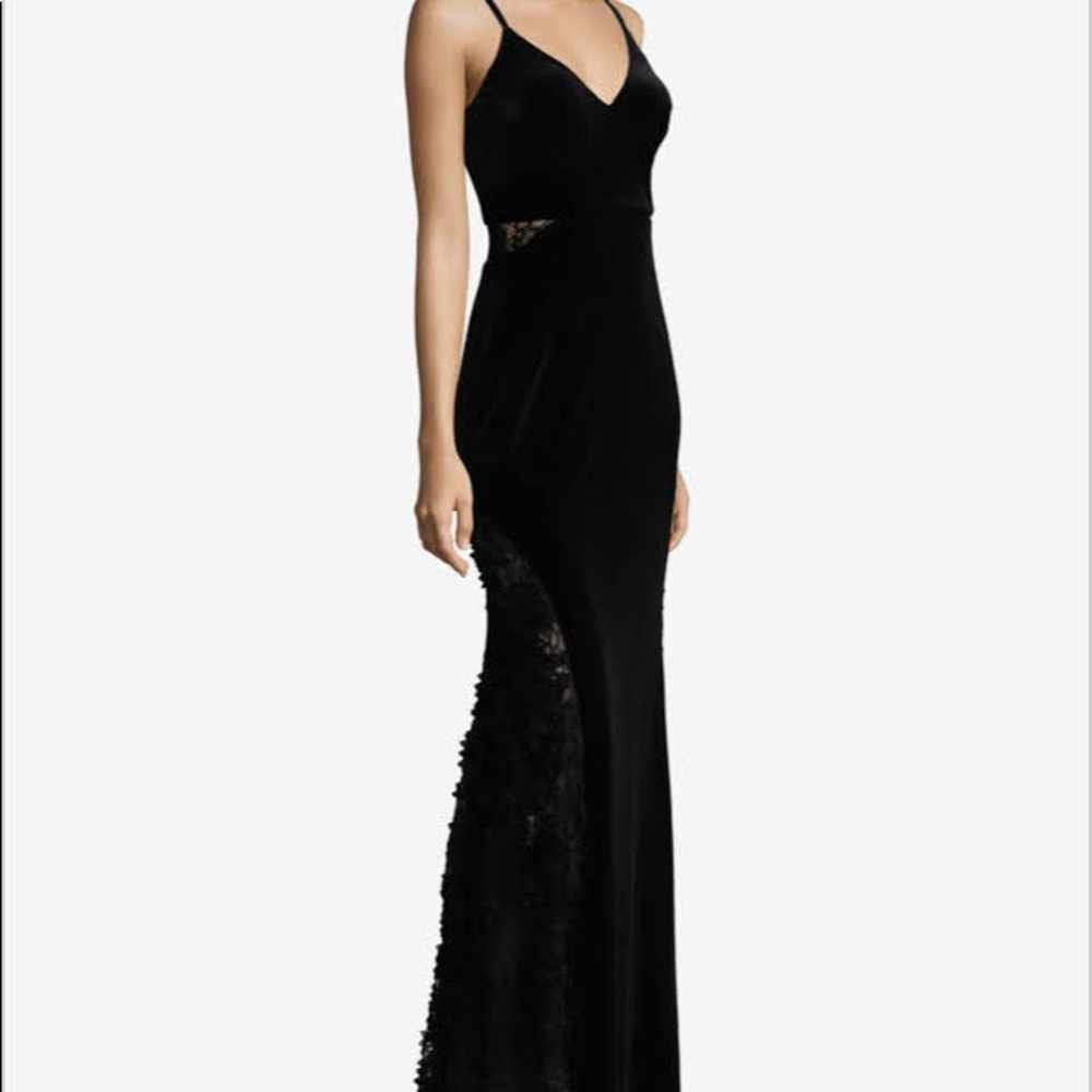 V-Neck Velvet Gown